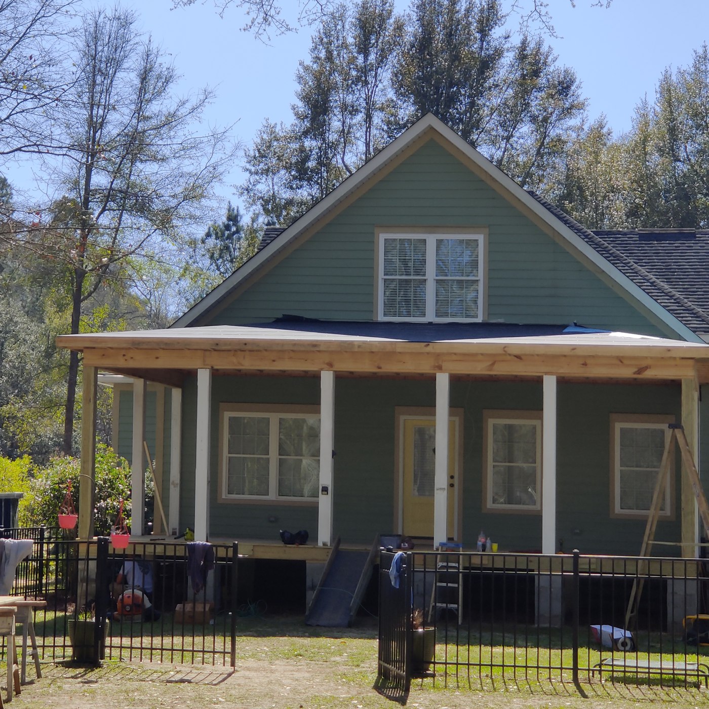 Home addition project — exterior and construction view 7