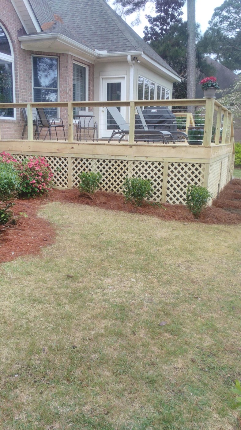 Side view of the Aiken deck