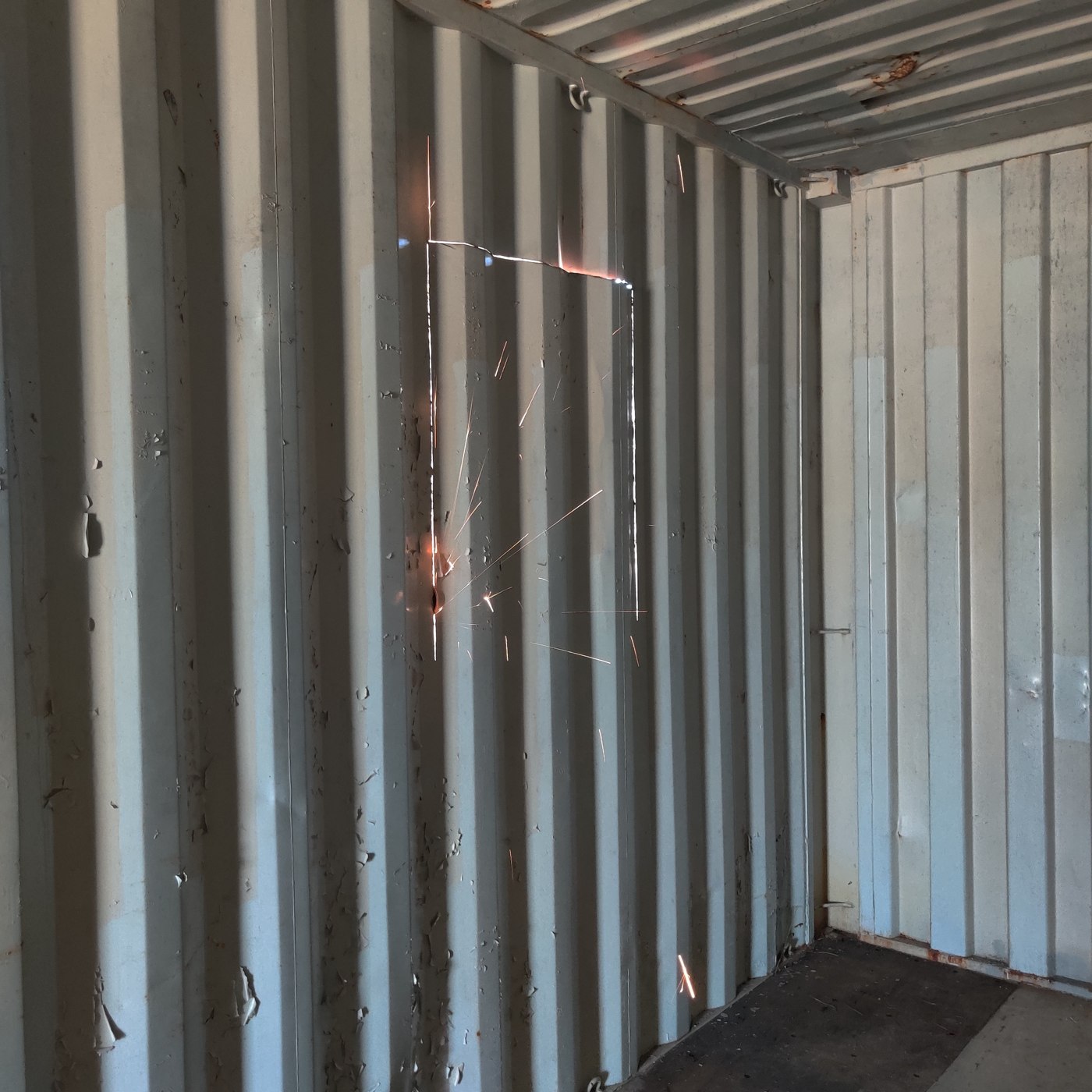 Storage container interior framing