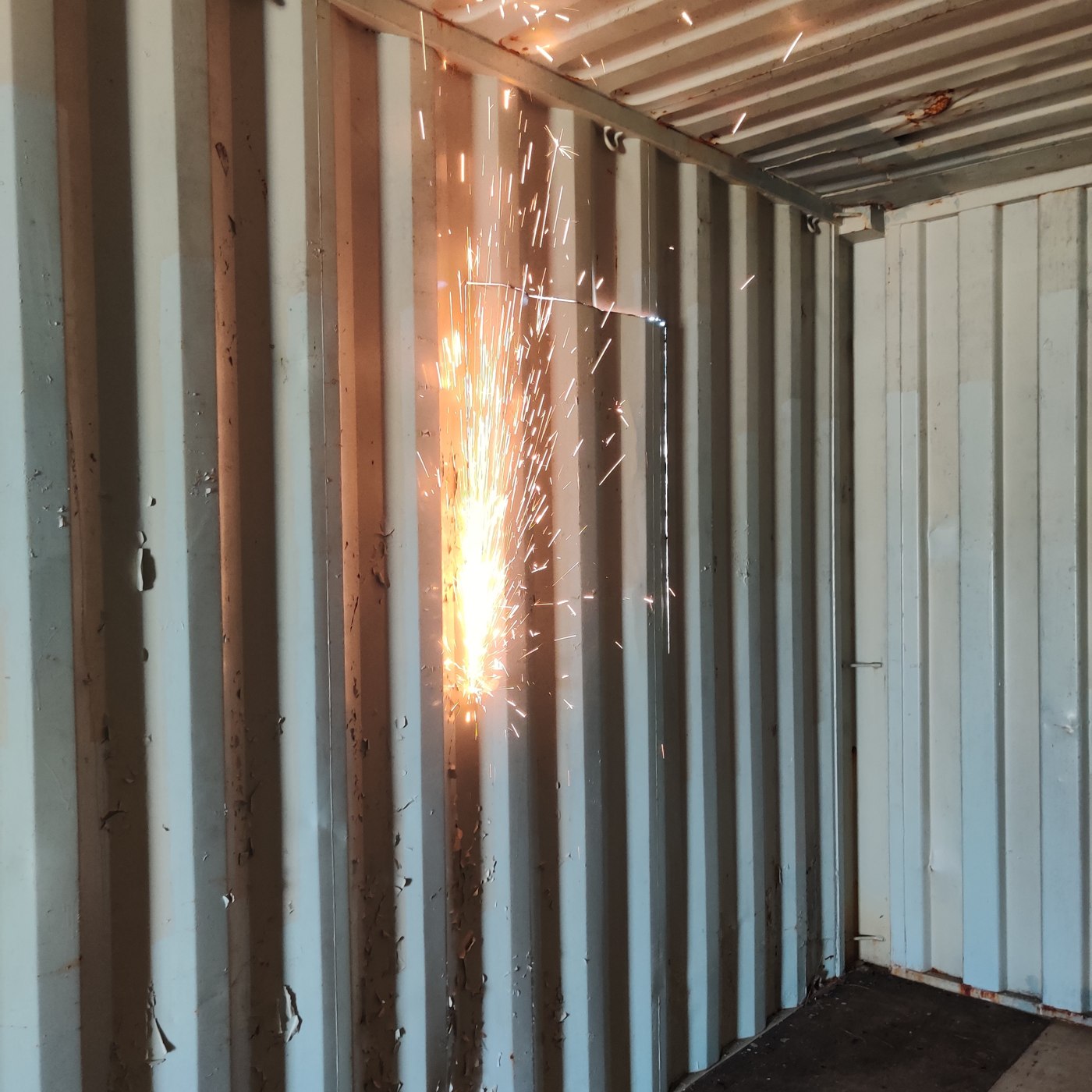 Storage container interior framing