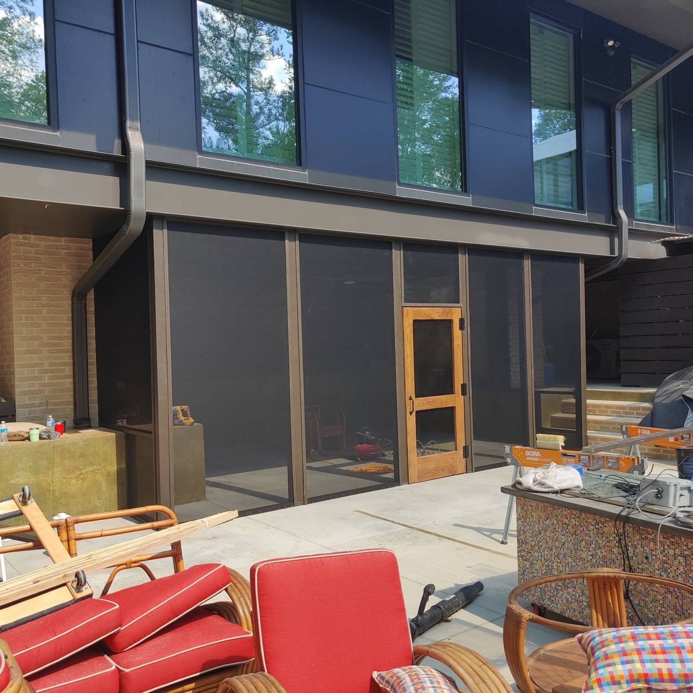 Porch and exterior renovation progress