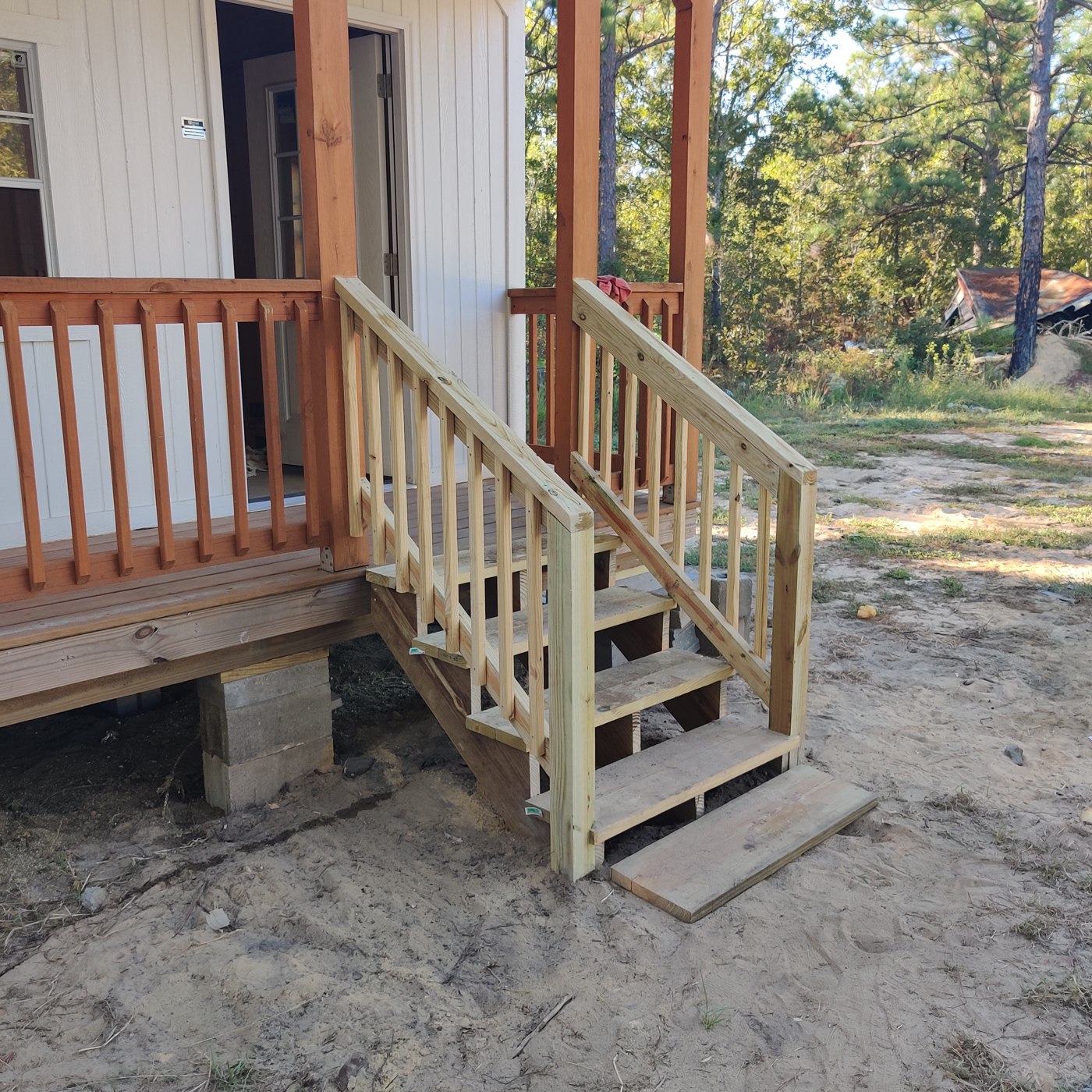 Tiny-house exterior and entry details