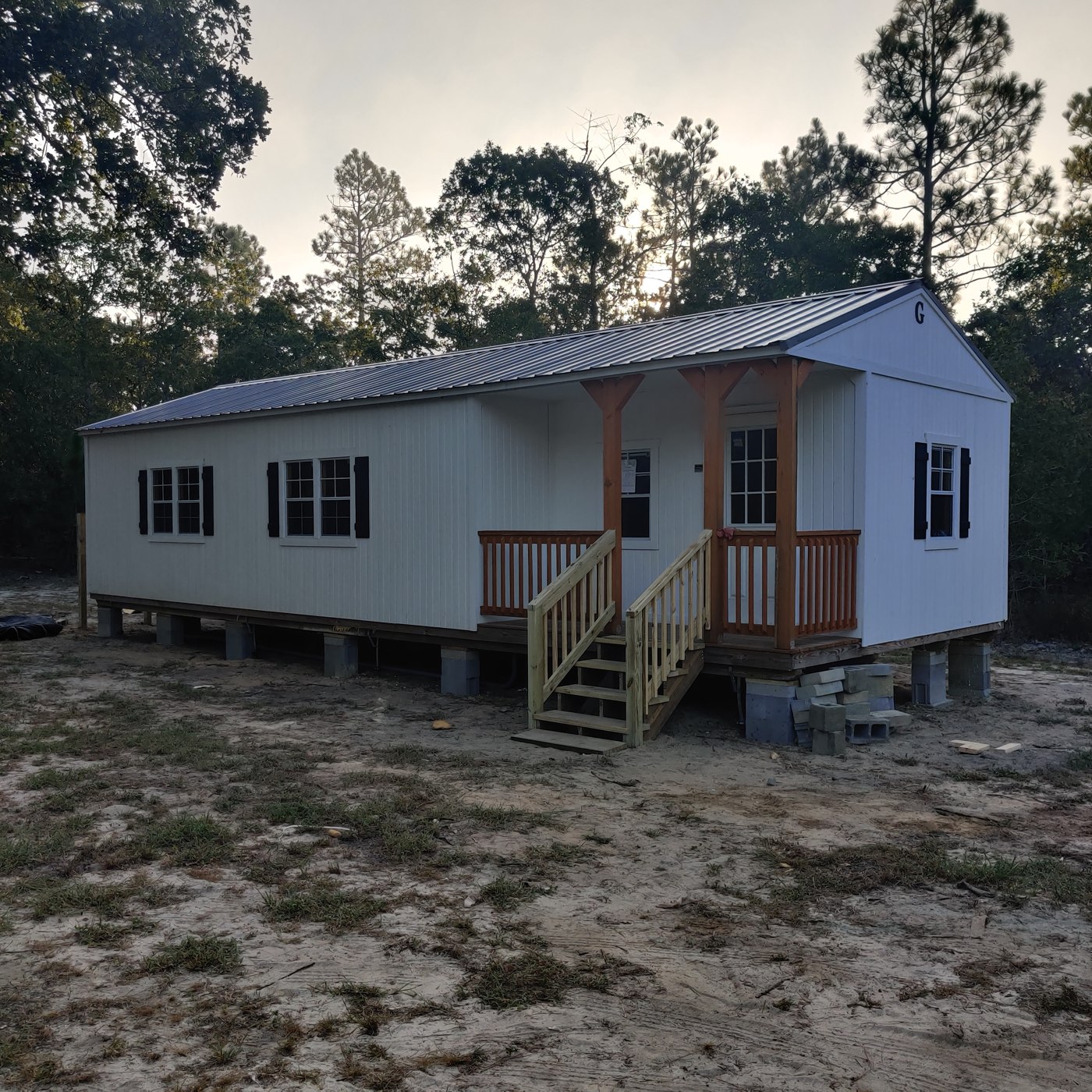 Exterior of the shed conversion project