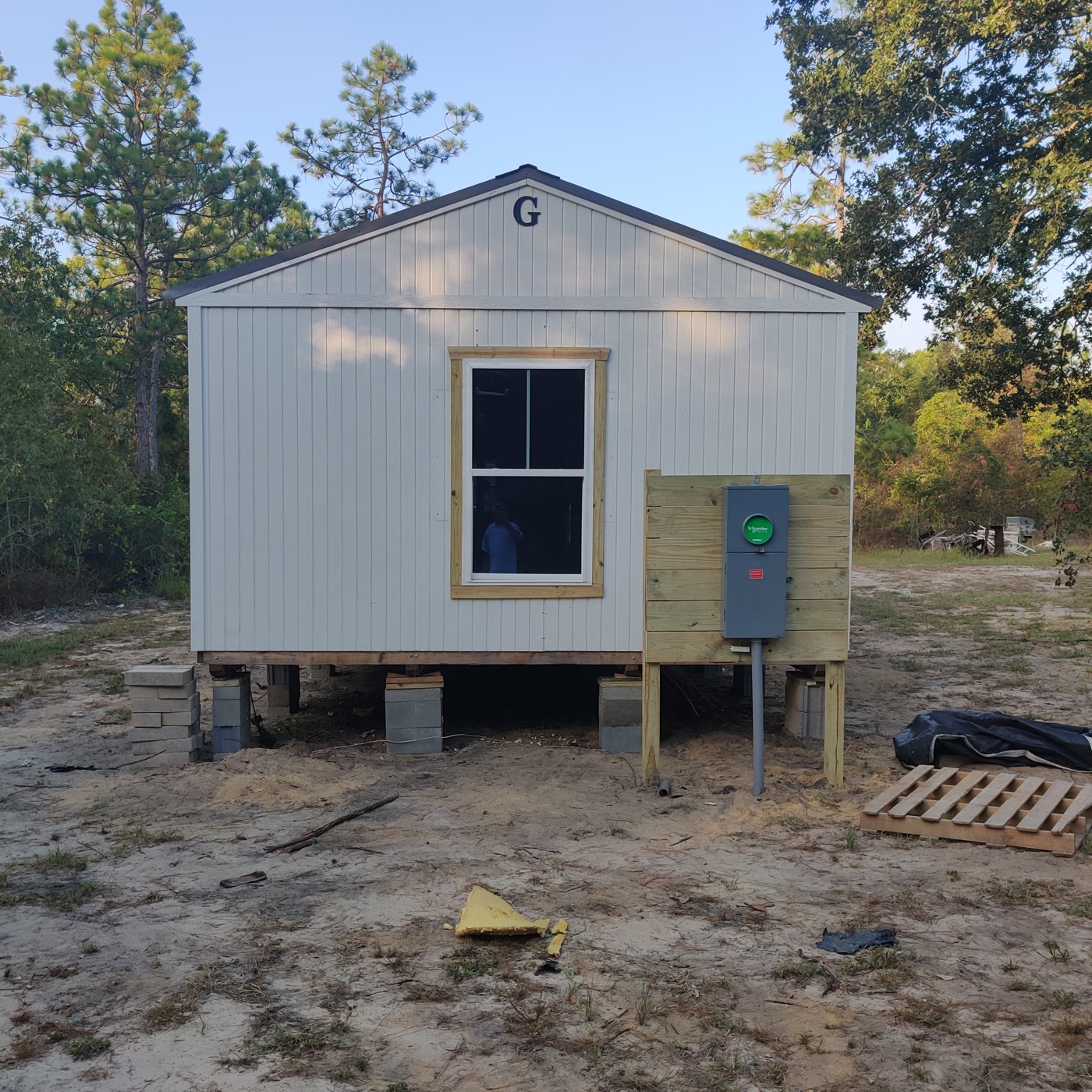 Tiny-house exterior and entry details